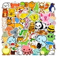thumbnail image 3 of 50-Pack Cute Cartoon Animal Stickers - DIY Graffiti Stickers for Kids, Perfect for Water Bottles, Luggage, and Ins Decor, 3 of 12