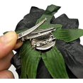 thumbnail image 2 of 4 Piezas de Tela Rosa Flor Rosa Horquilla Rosa Broche Mexicano Flor de Pelo Pin Tocado Accesorios para el Cabello para Mujeres Niñas Halloween Festival Boda Fiesta (Negro), 2 of 5