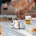 thumbnail image 7 of Rabbits Hearts Milk Tea Ashtray with Lid Smell Proof Cigarette Ashtray Stainless Steel Smokeless Ash Holder for Indoor Outdoor, 7 of 7