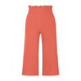 thumbnail image 2 of Women Ruffled Wide-leg Pants  Summer Casual Loose High Waist Solid Color Trousers, 2 of 4