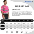 thumbnail image 7 of ProtectX 3-Pack High Visibility Short Sleeve Reflective Safety T-Shirt, Men's Heavy Duty Breathable Hi Vis Shirts, Class 2 Type R, Pink - Samll, 7 of 7