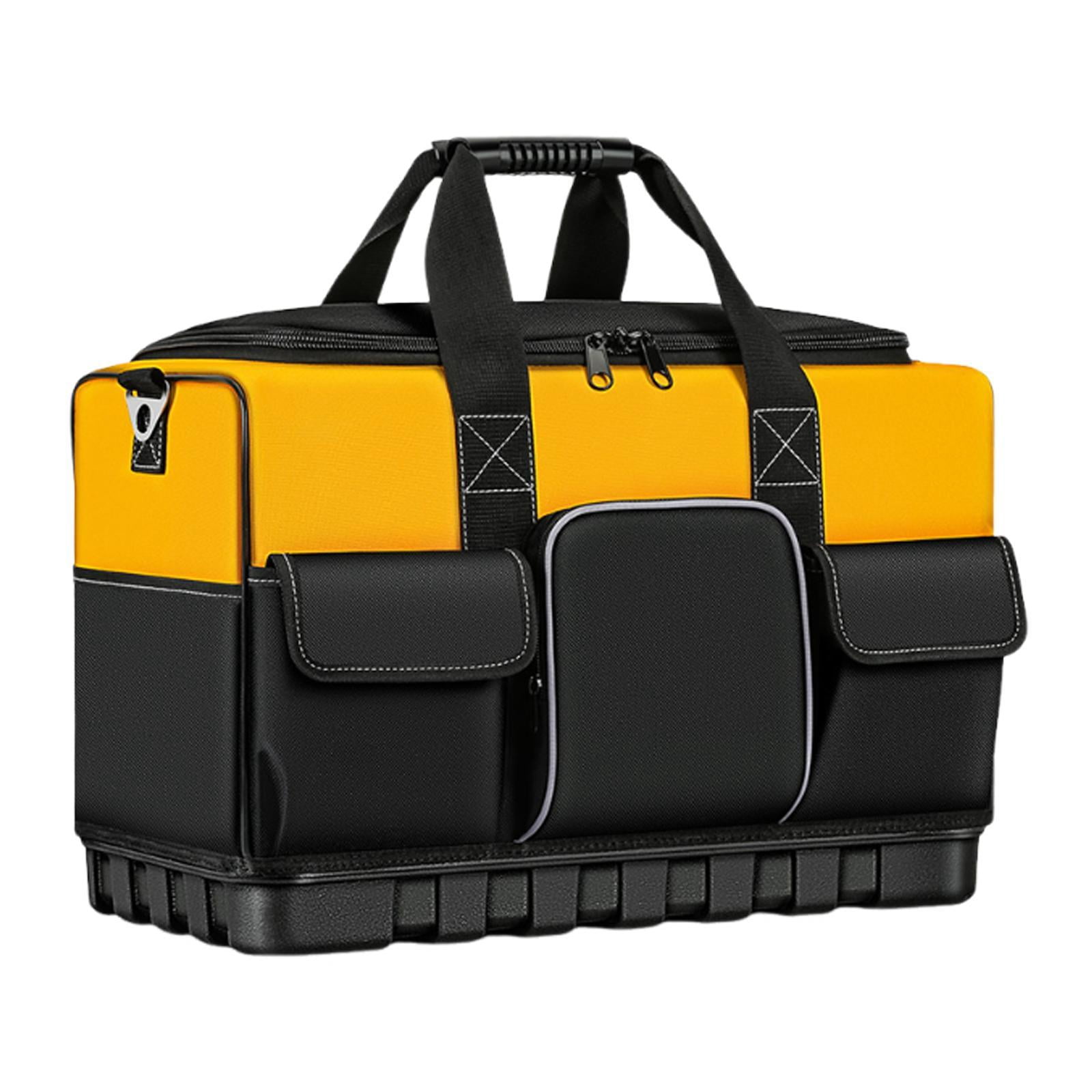 MAGIDEAL Tool Bag Electrician Handbag Wide Mouth High Capacity Multi Pockets Organization 40cmx21cmx30cm
