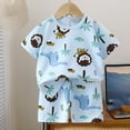 thumbnail image 2 of Ensemble de Pyjamas pour Filles, Haut à Col Rond et Pantalon, Tenues de Nuit d'Été pour Filles de 5 à 6 Ans, 2 of 4