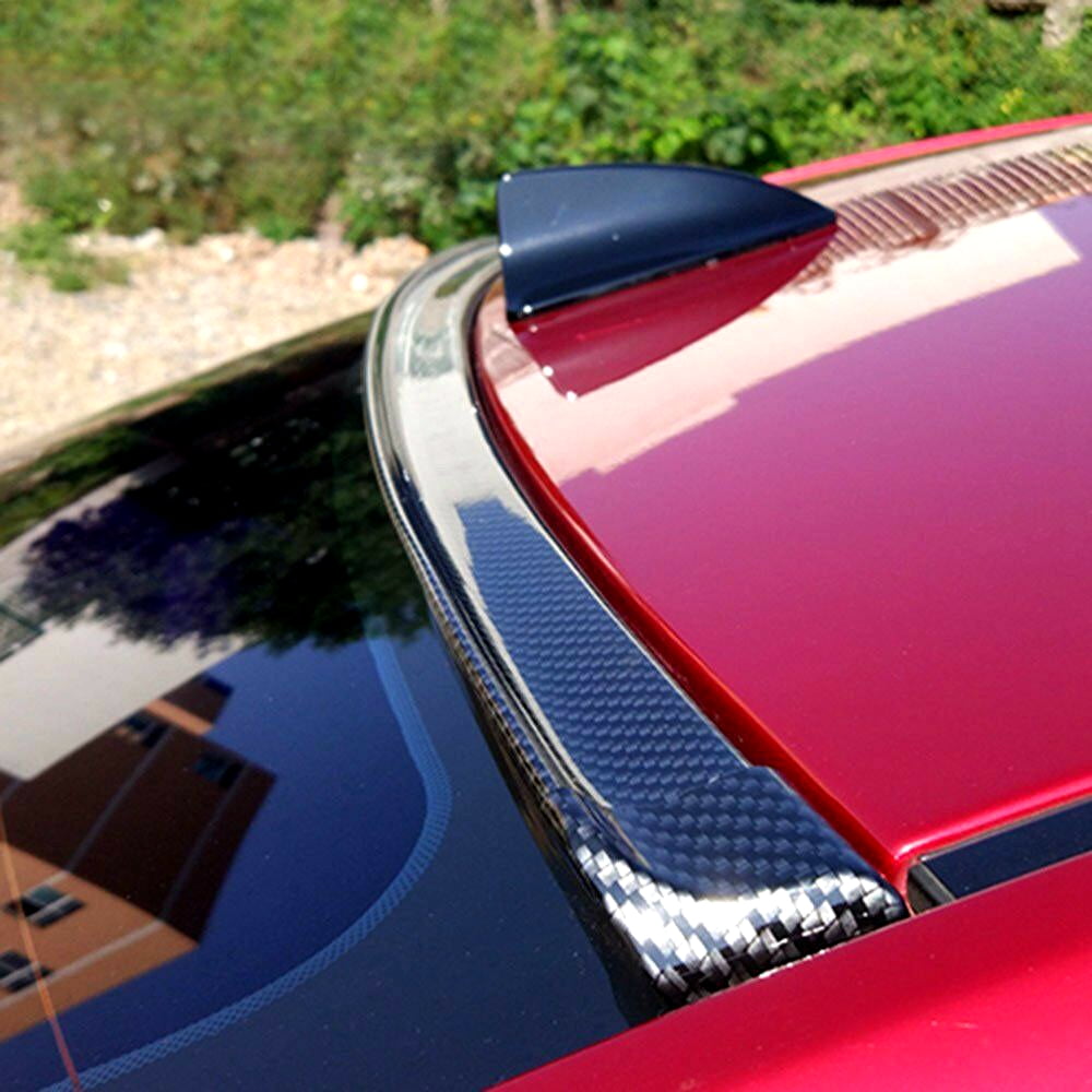 Universal 4.9FT Carbon Fiber New Spoiler Rear Roof Lip Sport Wing Trunk Molding 
