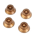 thumbnail image 1 of EeaseCA 4 Pcs Boutons Ronds de Guitare Boutons de Contrôle du Volume et de la Tonalité Boutons Rotatifs Style Épiphone Pièces de Guitare Électrique Remplacement GD28 (Doré), 1 of 7