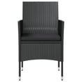 thumbnail image 5 of vidaXL 8 Piece Garden Lounge Set with Cushions Poly Rattan Black, 5 of 5