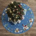 thumbnail image 5 of Christmas Village Tree Skirt Felt Applique Kit Large, 5 of 7