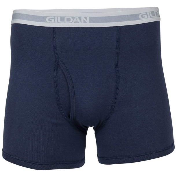 Gildan Men's Boxer Briefs, Multipack, Mixed Blue (5-Pack), X-Large