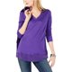thumbnail image 1 of Camiseta básica con ribete transparente para mujer de INC, Púrpura, Mediana I-N-C Camiseta básica, 1 of 1