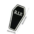thumbnail image 3 of Halloween Bath Rugs Coffin Bathroom Rug Non-Slip Floor Mat for Bathroom Kitchen Rug Absorbent Bath Tub Mat Room Halloween Bath Rug, 16x24in, 3 of 6