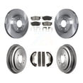 thumbnail image 1 of Transit Auto Front Rear Disc Brake Rotors Semi-Metallic Pads and Drum Kit for Car Hyundai Accent Kia Rio Rio5 K8S-103275, 1 of 11