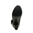 thumbnail image 6 of Badgley Mischka Little Kids Girls Block Medium Heel Dress Shoes - Black Glitter , 5, 6 of 7
