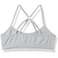thumbnail image 2 of Hanes Big Girl's ComfortFlex Seamless Racerback Bra 2-Pack Bra, Heather Grey/Bubbly Pink Heather, Large, 2 of 2