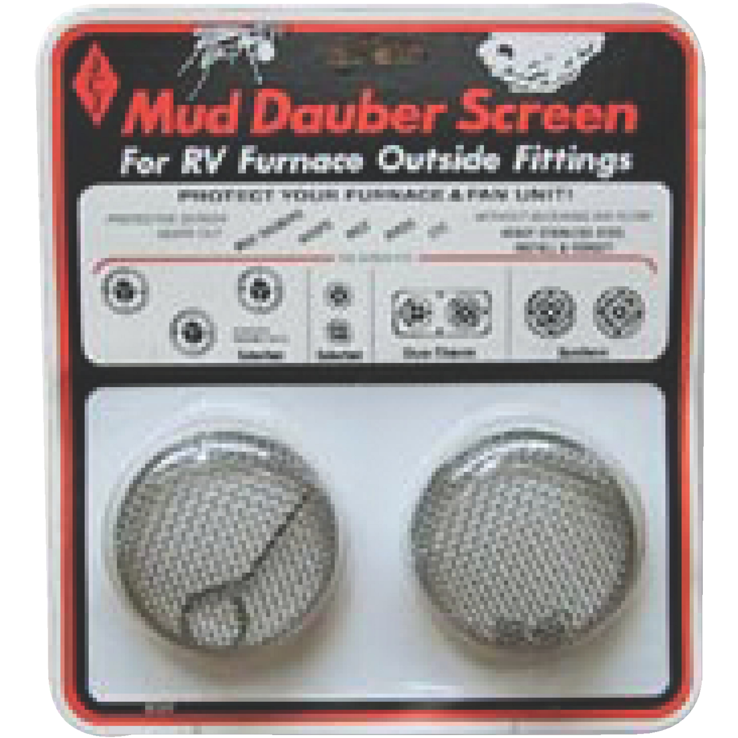 New in Package Details about   JCJ M-500 Mud Dauber Screen for RV Furnace Outside Fitting 