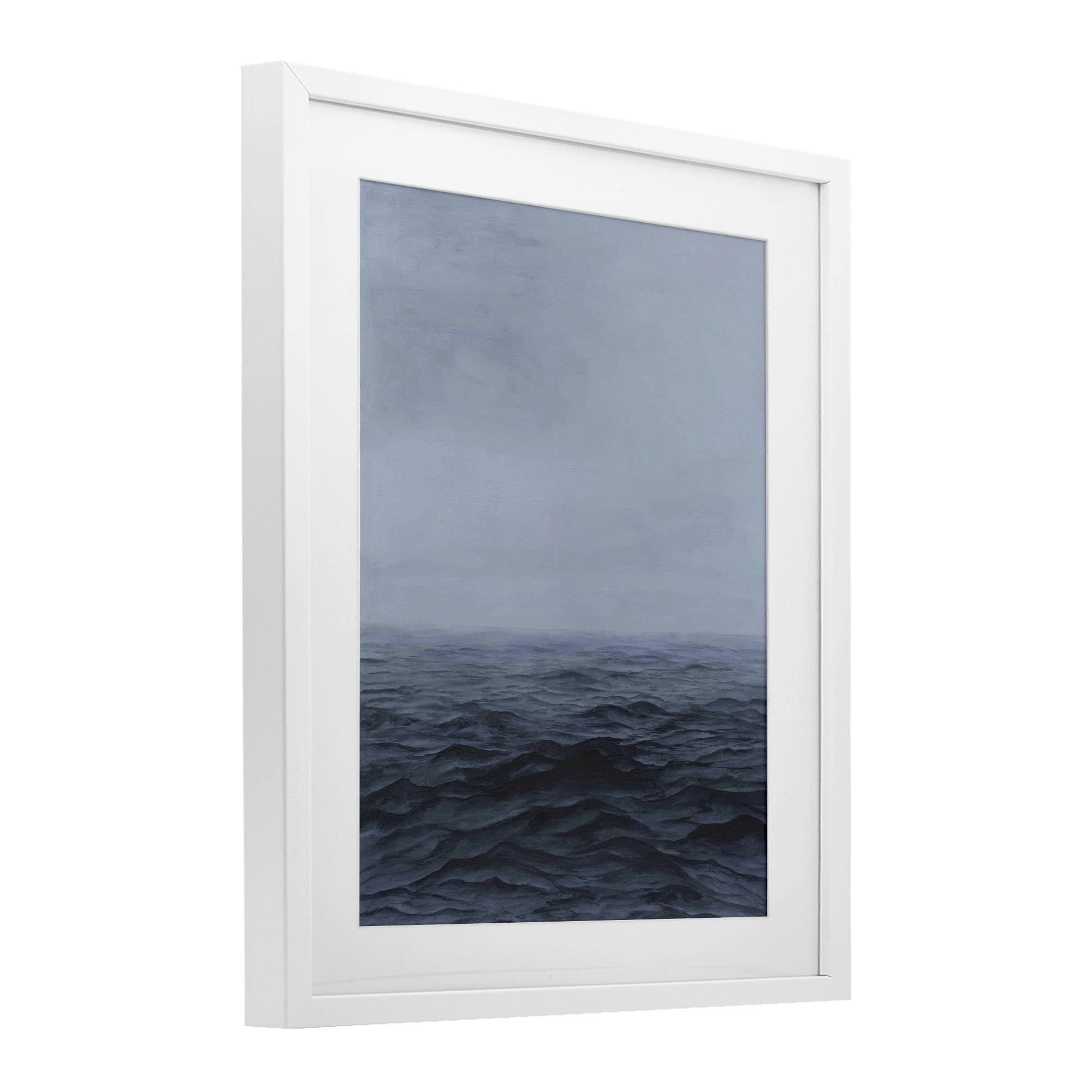 Stupell Industries Vast Ocean Expanse White Framed Print Under Glass, design by Michael Willett