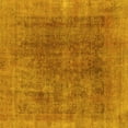 thumbnail image 1 of Ahgly Company Indoor Square Abstract Yellow Modern Area Rugs, 8' Square, 1 of 4
