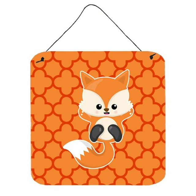 Baby Fox Quatrafoil Wall or Door Hanging Prints