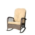 thumbnail image 5 of Outdoor Wicker Rocking Chair With Thick Cushion And Wide Seat Comfortable Patio Rattan Rocker For Garden Relaxation, 5 of 7