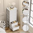 thumbnail image 4 of Tall Dresser for Bedroom, Closet Organizers and Storage Tall Fabric Dresser for Closet, Drawer Organizer with 5 Drawers, Bedroom Furniture, 4 of 6