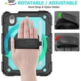 thumbnail image 3 of Case for iPad Mini 7 (A17 Pro) 2024 / iPads Mini 6 8.3" Full-Body Shockproof Protective Case with Screen Protector, 360° Rotating Stand, Hand/Shoulder Strap for iPad Mini 7th/ 6th Generation, 3 of 7