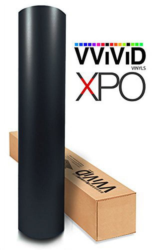 VViViD Matte Black Vinyl Wrap Roll XPO Air Release Technology (1ft x 5ft) 