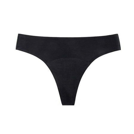 ZJFXGS Sports Menstrual Panties Women S Low-Waist Thong Hot Girls Sexy Waist Panty Underwear Bikini String Thongs Underwear Solid Nylon Ice Women S Seamless Shaping Panties Black XS