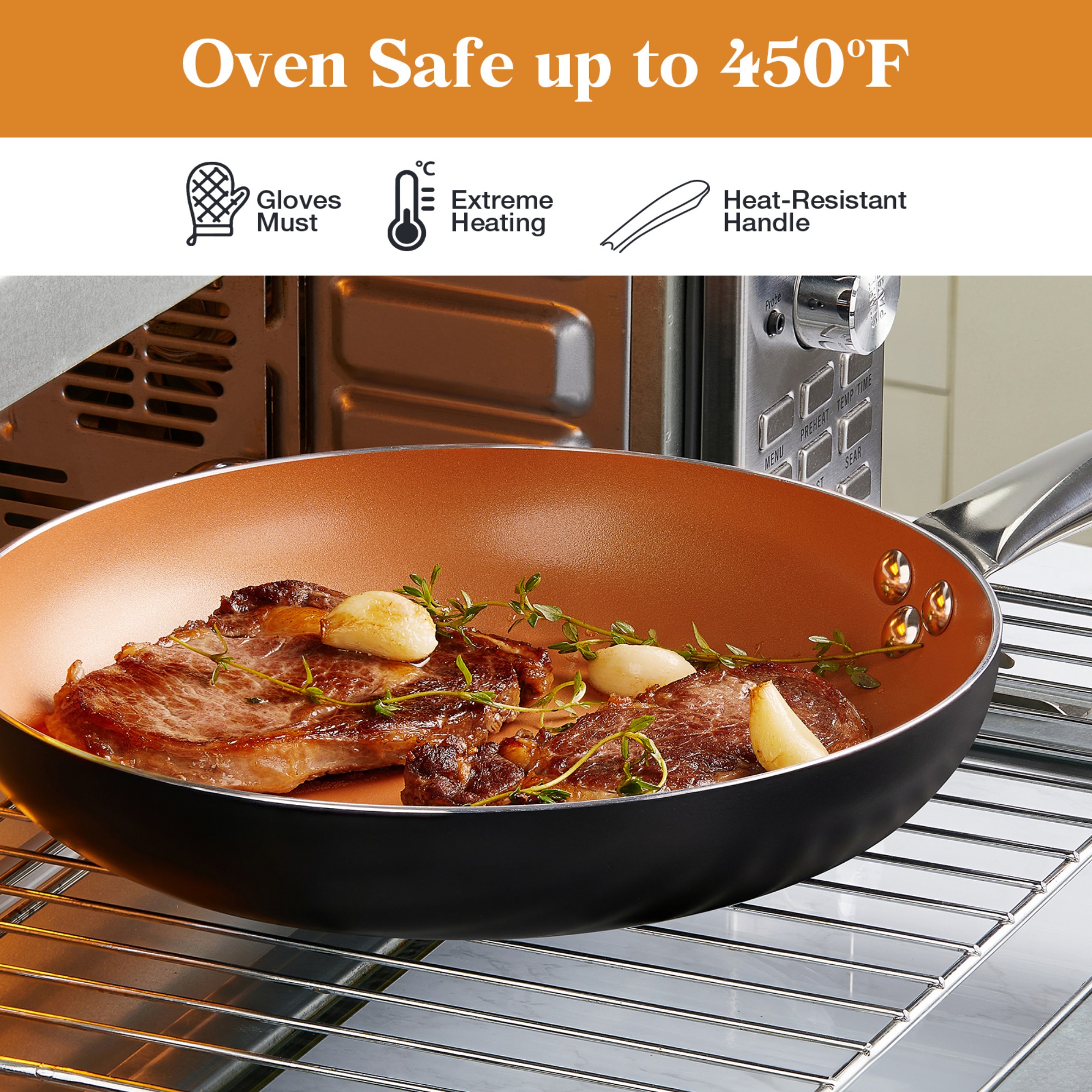 Koch Systeme CS 8" Nonstick Copper Skillet with Lid photo 5