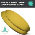 thumbnail image 4 of O'Creme Gold-Top Scalloped Round Cake and Pastry Board 3/32 Inch Thick 10, 14 Inch, 4 of 5