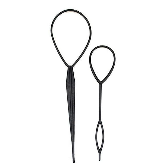 2PCS Plastic Topsy Tail Tools Magic Hair Brade Ponytail Maker Clip French Braid Loop Simple DIY Hair Styling Tool