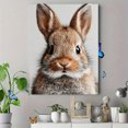 thumbnail image 4 of Custom Name Bunny Rabbit Nursery Canvas Print, Baby Boy Animal Kids Bedroom Home Wall Decor Art, 4 of 8