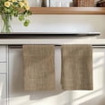 thumbnail image 7 of Vintage Brown Kitchen Towels Set of 1, Farmhouse Retro Dark Solid Color Linen Texture Absorbent Dish Towels for Kitchen, Microfiber Hand Towel, Quick Drying Tea Towel for Cleaning Dishcloths, 7 of 7