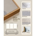 thumbnail image 4 of SHENIFY Large 24x36in3pcs Natural Framed Navy Blue Abstract Wall Art Modern Neutral Minimalist Wooden Pastel Boho Wall Decor Farmhouse Rustic Art Painting Home Decor, 4 of 8