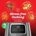 thumbnail image 4 of Kitchen Elite 5.5 Qt. Digital Air Fryer, Countertop Cooker with LED Screen, Grey, 4 of 8
