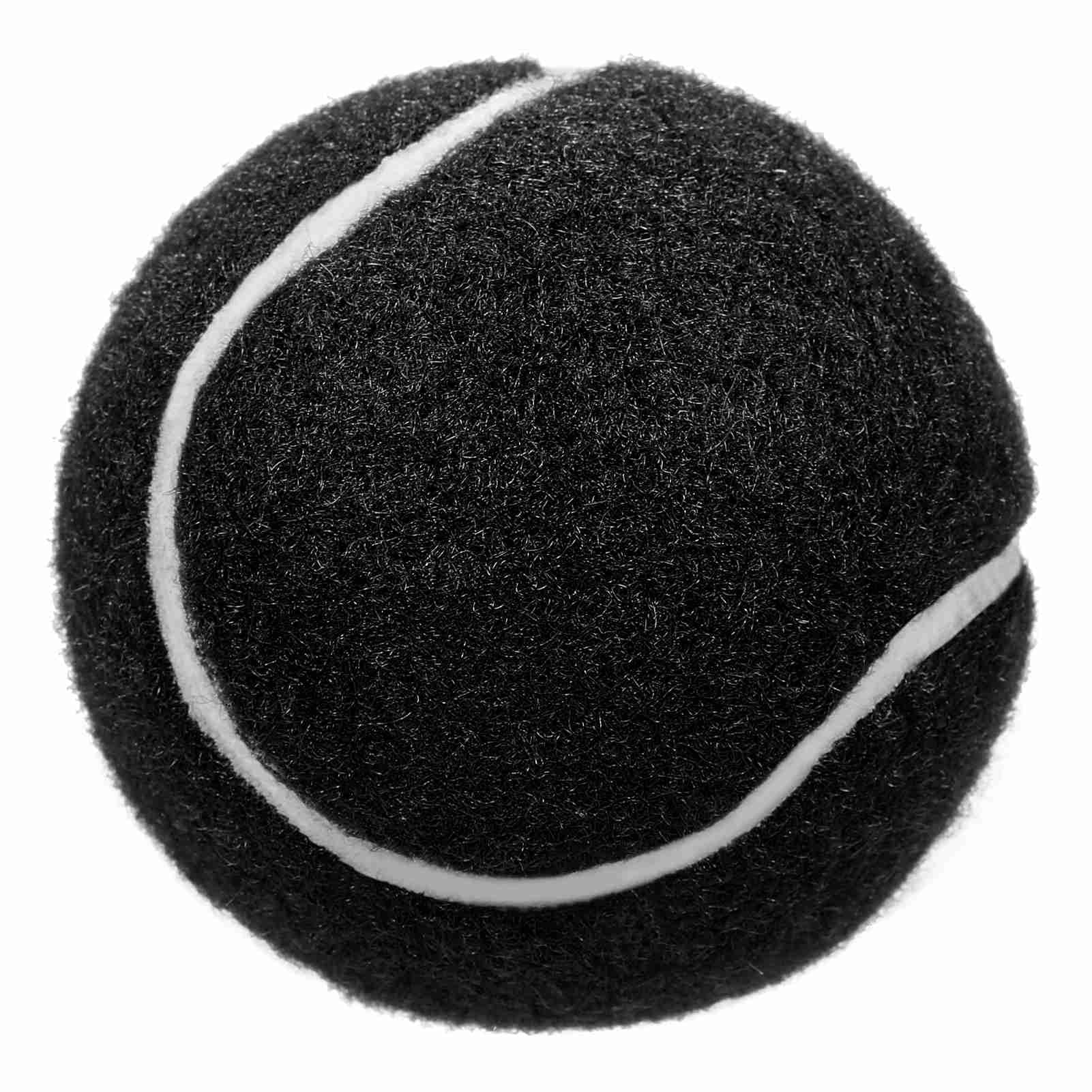 BIMZUC 12 Packs Pressurized Training Tennis Balls, High Bounce Practice Sports Balls for Hard Court Play, Black Edition Equipment for Beginners and Professionals (12 Count / 1.65 lbs)