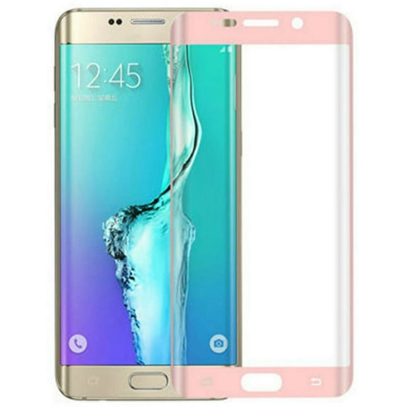 Samsung Galaxy S6 Edge Plus Full Cover (Pink) 3D Tempered Glass Screen Protector