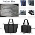 thumbnail image 2 of 20L Cooler Bag, Picnic Bags, Foldable Shopping Bags, Reusable Fruit Vegetable Bag, Large Cooler Bag for Camping, Lunch, Office, School, Picnic, Beach, 2 of 5