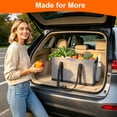 thumbnail image 2 of FOUKUS 55L Reusable Grocery Bags Foldable: Extra Large Grocery Tote Bag With Reinforced Bottom, Multi Pocket Grocery Bag Organizer, Collapsible Utility Tote For Car Travel, 2 of 6