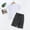 White, variant on Mens Pyjamas Set Short Sleeve Nightwear Crew Neck Pyjama Top & Shorts Soft Comfy Sleepwear Lounge wear PJ's Sets Navy XXXL