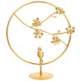 thumbnail image 6 of Raindrops Desktop Golden Iron Leaf Figurine Sculpture Modern Decorative Bookshelf Ornament, 6 of 8