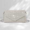 thumbnail image 3 of Bolso de embrague tipo sobre Cadena Bolso de novia Bolsos de fiesta elegantes y exquisitos a la moda, 3 of 9