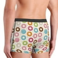 thumbnail image 3 of Uemuo Colorful Donuts Pattern Men's Boxer Briefs,Trunk Anti-Chafing,Comfortable, Durable, and Stylish Underwear-Small, 3 of 9