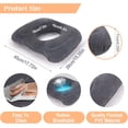thumbnail image 3 of RoamReady Inflatable Donut Cushion for Sitting, Adjustable Donut Pillow, Gray, 17.7 x 15.4 in, 3 of 10
