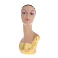 thumbnail image 1 of Realistic Mannequin Head Manikin Head Bust for Earrings Display Golden, 1 of 8