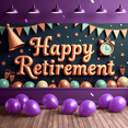 thumbnail image 6 of Colorful Design Happy Retirement Banner Decorative Elements Party Backdrop for Retirement Party Indoor Decoration Office Celebration, 6 of 7