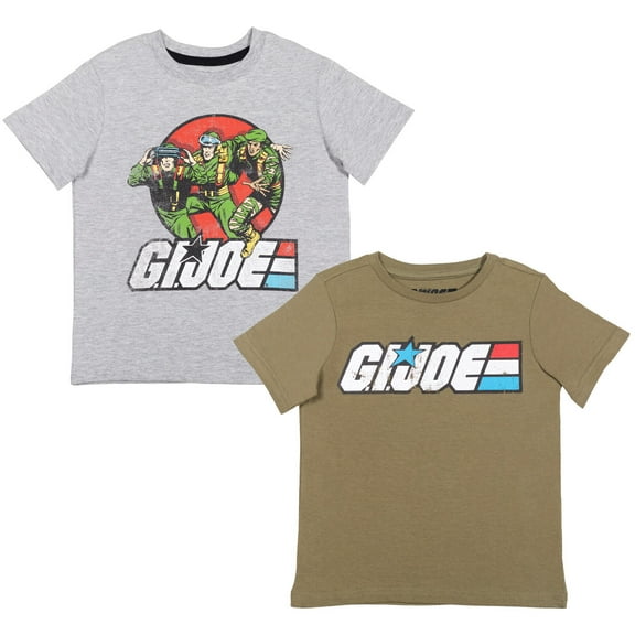G.I. Joe Big Boys 2 Pack T-Shirts Toddler to Big Kid