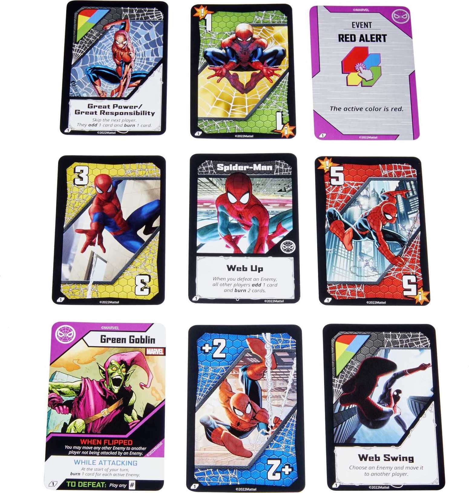 UNO Ultimate Marvel Card Game Add-On Pack with Scarlet Witch Character Deck  & 2 Collectible Foil Cards