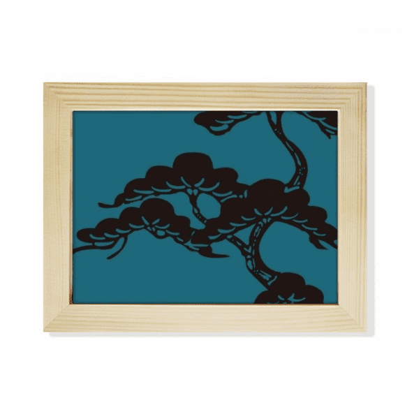 Painting Japanese Culture Blue Desktop Photo Frame Picture Art Decoration Painting 6x8 inch
