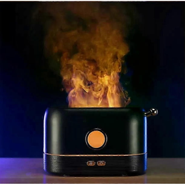 200Ml Realistic Flame Humidifier Usb Portable Essential Oil Fire Aroma Diffuser Ultrasonic Atomizer For Aroma Cool Gift