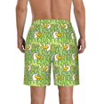 thumbnail image 3 of KLL Cartoon Duck Men's Casual Summer Beach Shorts Hawaiian Shorts with Pockets-X-Large, 3 of 5