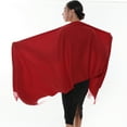 thumbnail image 3 of RIIQIICHY Red Scarfs for Women Winter Pashmina Shawls and Wraps for Evening Dresses Large Warm Scarves, 3 of 5